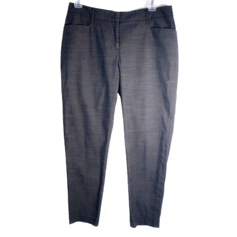 Apt. 9 Size 2 Modern Fit Skinny Ankle Blue Pants With Gray Print